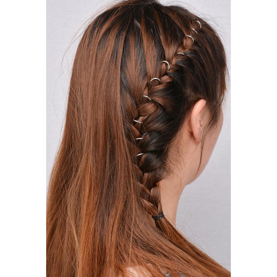 ヘアリング 5個入り 10個入り レディース ヘアアクセサリー 髪飾り 三