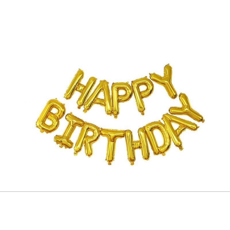 バルーン 誕生日 HAPPY BIRTHDAY バースデー 文字 アルファベット 16