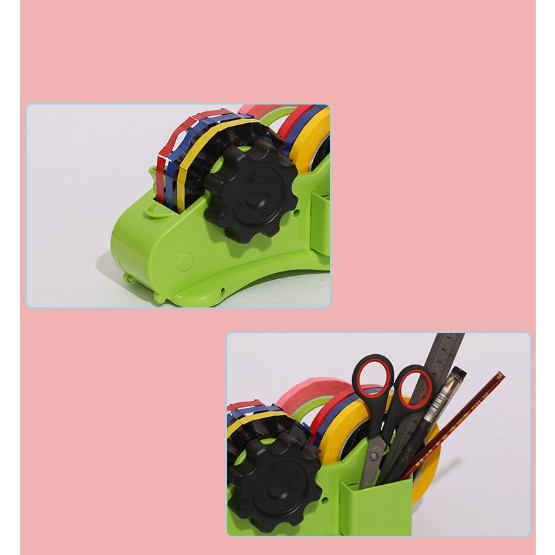 テープカッター 35mm 46mm テープディスペンサー 同じ長さ 一定 裁断