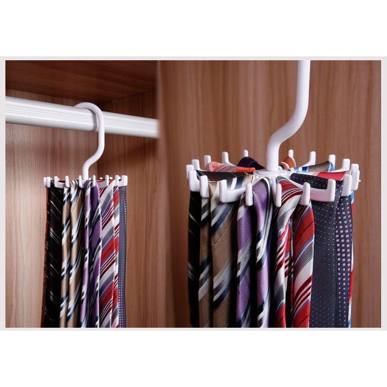 ネクタイ用ハンガー ネクタイハンガー ベルト用ハンガー くるくる回る