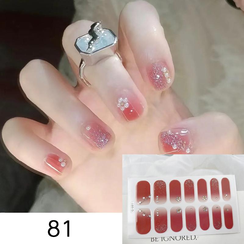 ネイルシール 単品 1シート レディース 3D ネイルアート セルフネイル