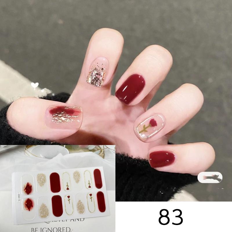 ネイルシール 単品 1シート レディース 3D ネイルアート セルフネイル