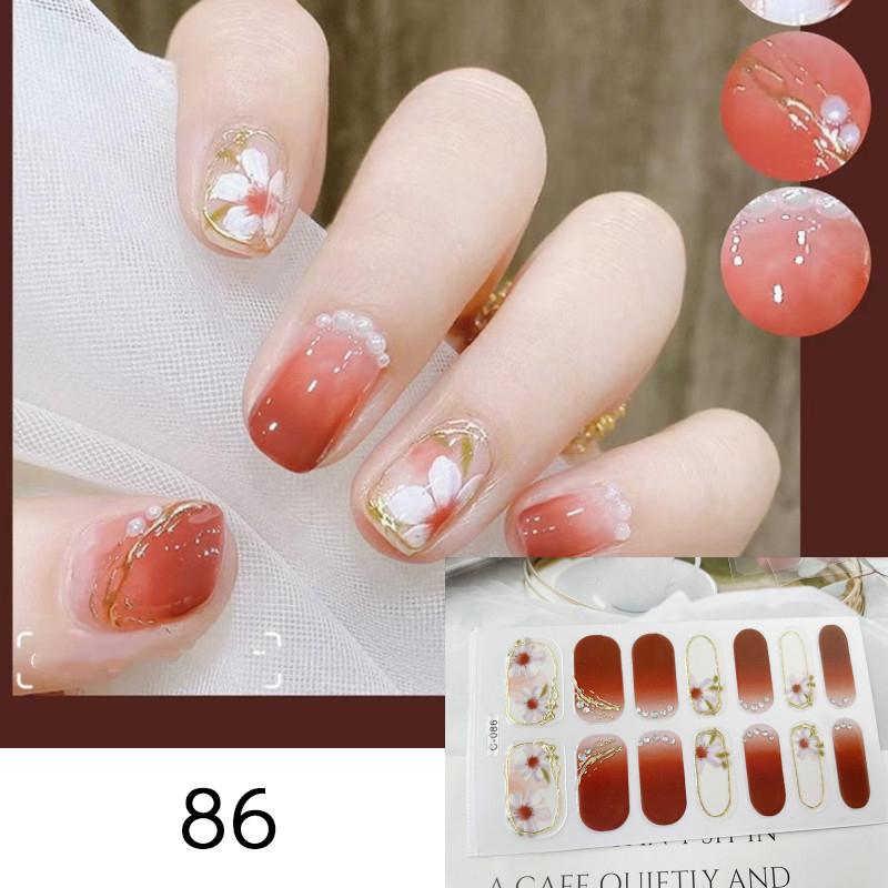 ネイルシール 単品 1シート レディース 3D ネイルアート セルフネイル