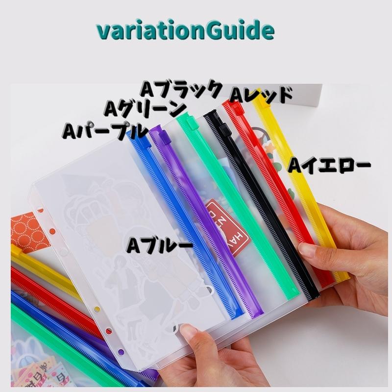システム手帳リフィル A6サイズ 6穴 同色10個セット 収納 カード