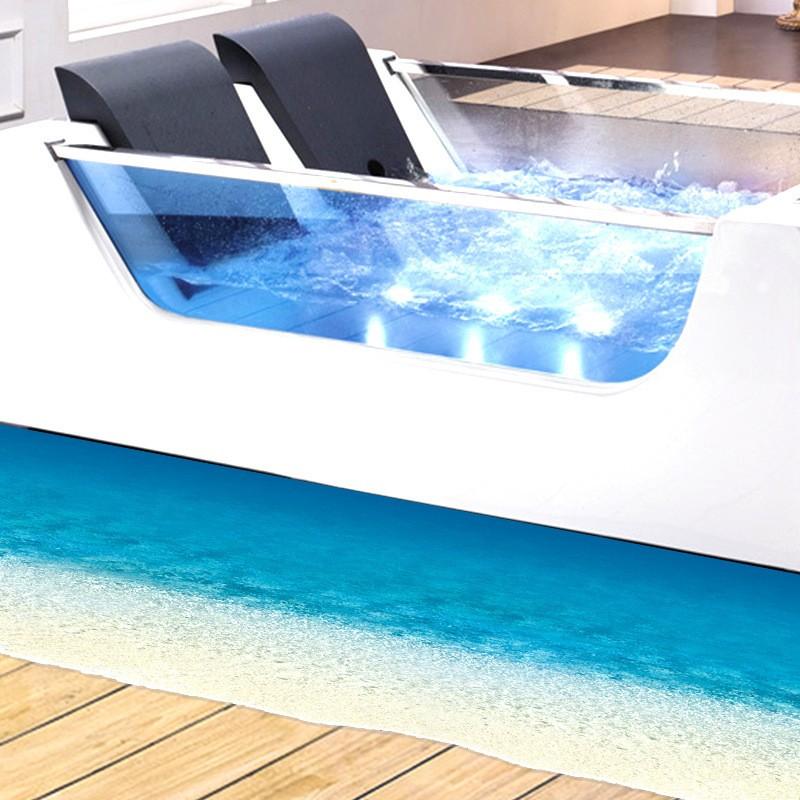 ウォールステッカー 壁紙シール 取り外し可能 面白い 書斎 リビング 寝室 ベッドルーム 床 海 キレイ きれい 爽やか 夏 模様替え パーティ イベ Zak Kawaemon 通販 Yahoo ショッピング