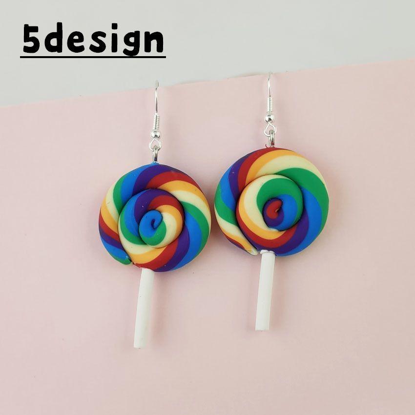 ピアス フックピアス レディース アクセサリー ジュエリー ロリポップ 棒付 キャンディ ペロペロキャンディ かわいい ユニーク 個性的 デート ギフ Zak Kawaemon 通販 Yahoo ショッピング