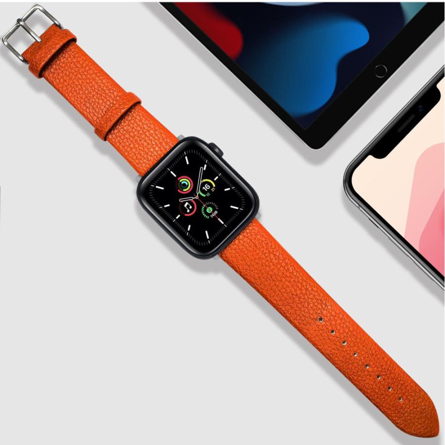 腕時計用ベルト Apple Watch用 アップルウォッチ用 交換ベルト レディース メンズ 男女兼用 ウォッチベルト フェイクレザー シンプル｜kawa-e-mon｜09