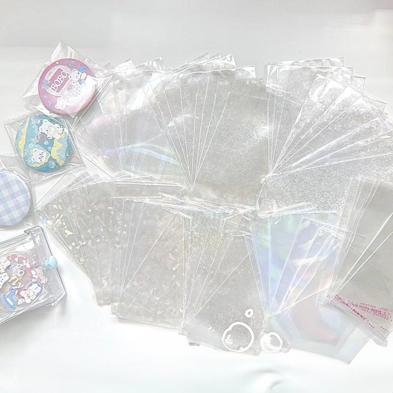 OPP袋 10枚セット ラッピング用品 透明 クリア ギフト袋 粘着テープ 