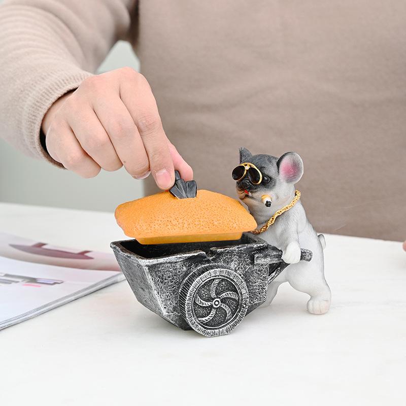 新品✨️置物 灰皿 タバコ 喫煙アクセサリー 玄関 インテリア 小物 ギフト 灰皿 アッシュトレイ 蓋付き 吸い殻入れ 喫煙用具 タバコ置き 卓上