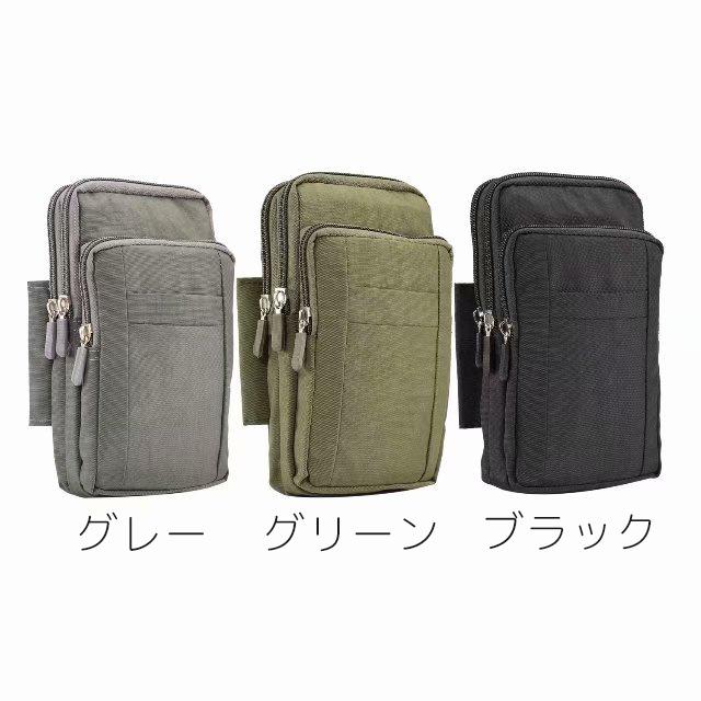 【美品】タンカー ボディバッグ ウエストポーチ ショルダー 2way グレー ウエストポーチ ショルダーバッグ 2way 男女兼用 カラビナ付き ベルト