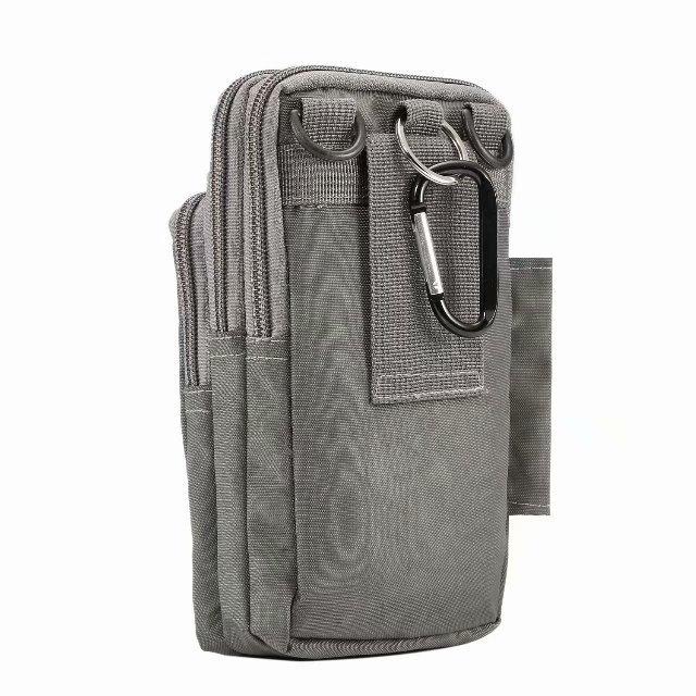 ウエストポーチ ショルダーバッグ 2way 男女兼用 カラビナ付き