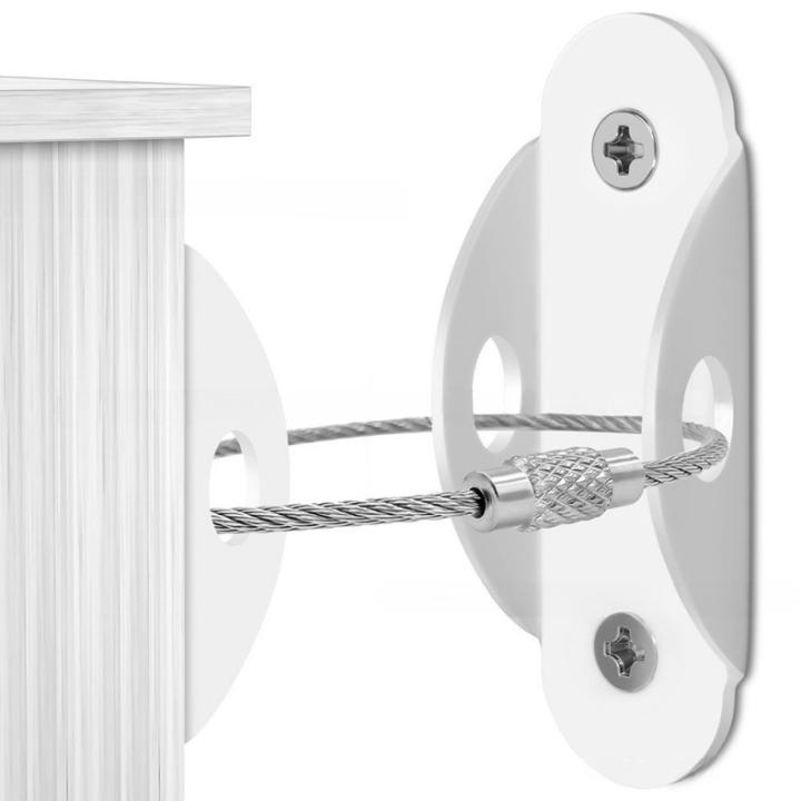 家具転倒防止グッズ 地震対策 ワイヤー 家具 固定 金具 壁 転倒