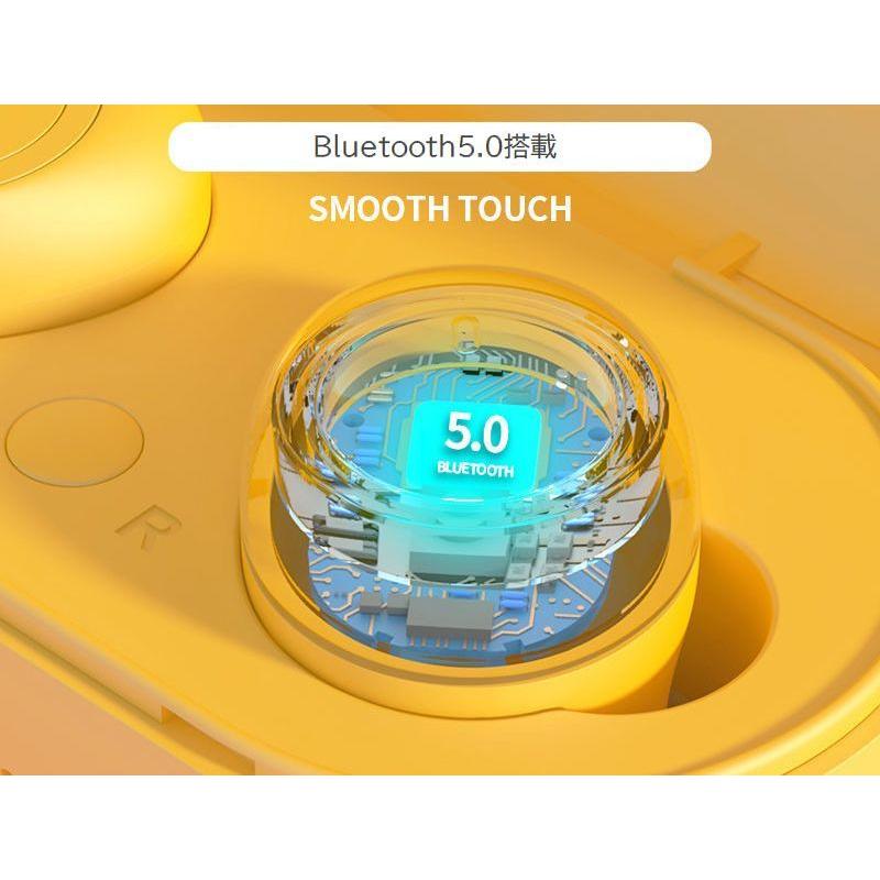 ワイヤレスイヤホン Bluetooth5.0 両耳 カナル型 防水 左右分離型