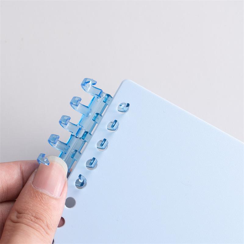 ルーズリーフリング ルーズリング 同色5個セット 文房具 5穴タイプ