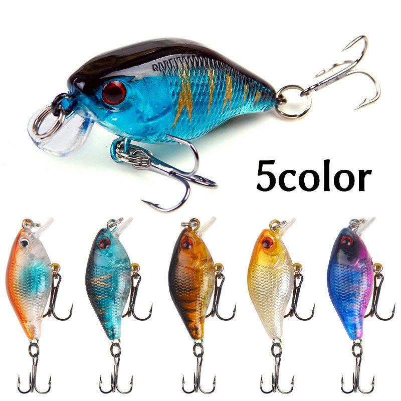 クランクベイト ルアー フィッシング 釣り用品 ハードルアー 疑似餌 釣り具 偽餌 4cm 4 6g トレブルフック フック付き 樹脂製 バス釣り ア 柔らかな質感の