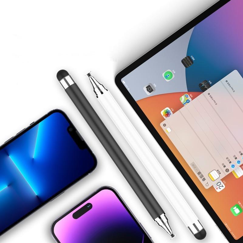 タッチペン 2in1 スタイラスペン ペンシル 透明ディスク型ペン先