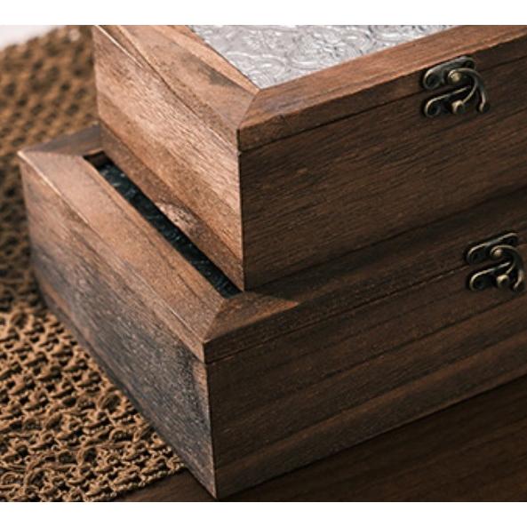 木製アクセサリー収納ケース ガラスフタ付き　ウッドジュエリーボックス ウッドボックス 木製 小物入れ 木箱 アクセサリーケース ジュエリー