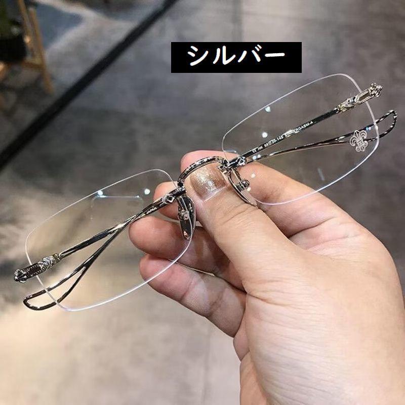 ファッション　メガネ　度なし　スクエアフレーム 未来　カジュアル　イケメン 伊達メガネ ファッションメガネ メンズ レディース 眼鏡 度なし