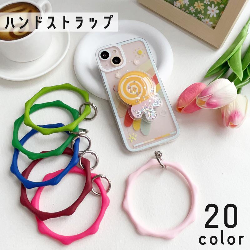 ハンドストラップ スマートフォン アクセサリー 手首 落下防止 