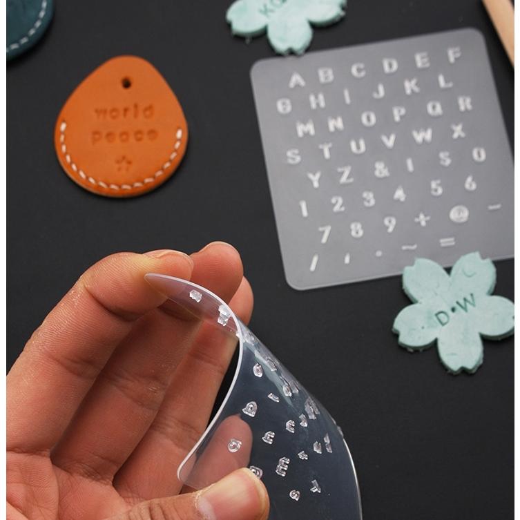 レザークラフト 刻印プレート アルファベット スタンプツール 革細工用