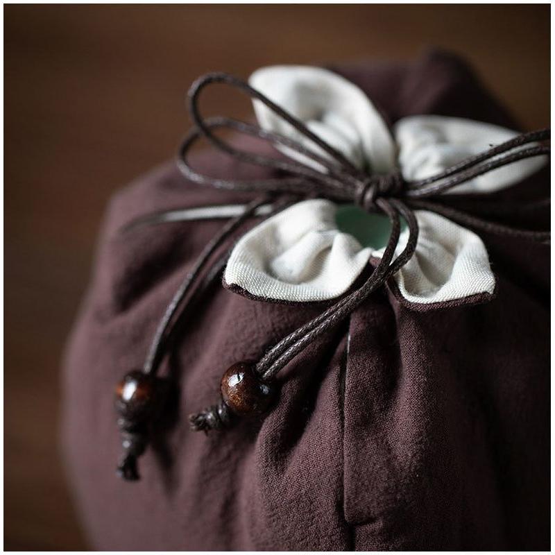 巾着袋 茶器バッグ 収納バッグ 収納袋 茶器収納 中国茶 日本茶