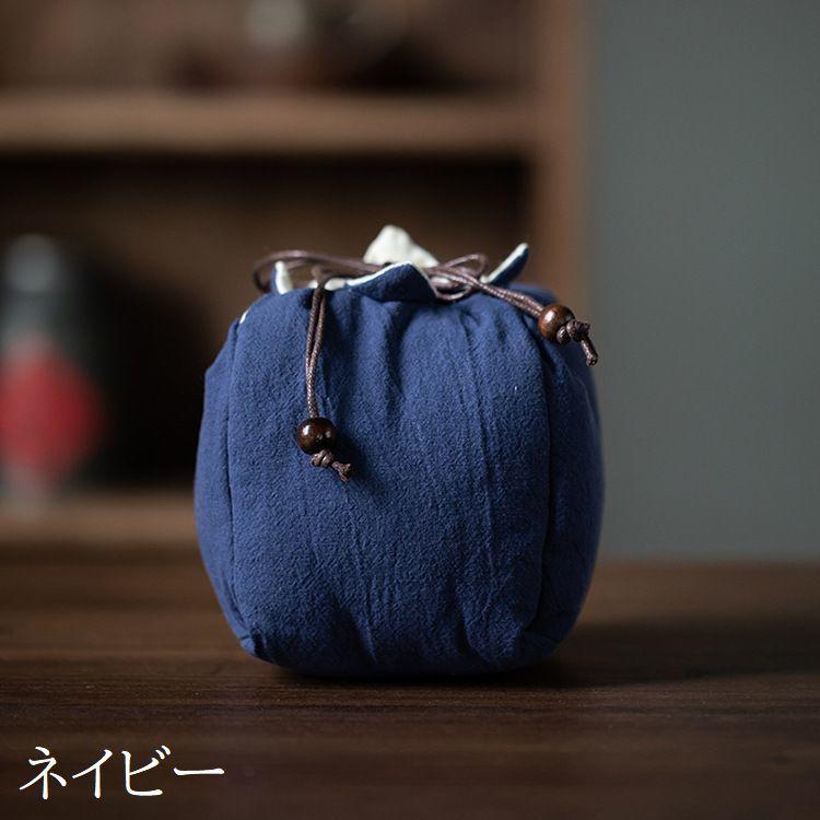 和風デザイン 茶壷・茶入用絹製巾着袋 【公式通販】