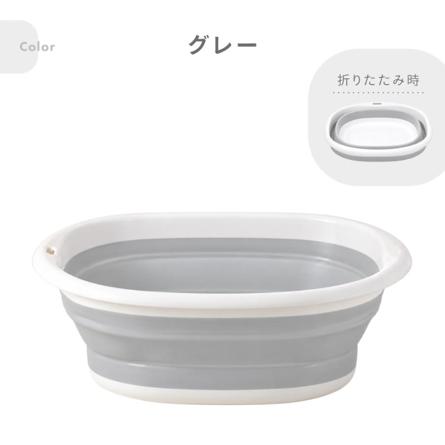 折りたたみ洗面器 たらい 洗い桶 湯桶 たためる 省スペース 壁掛け