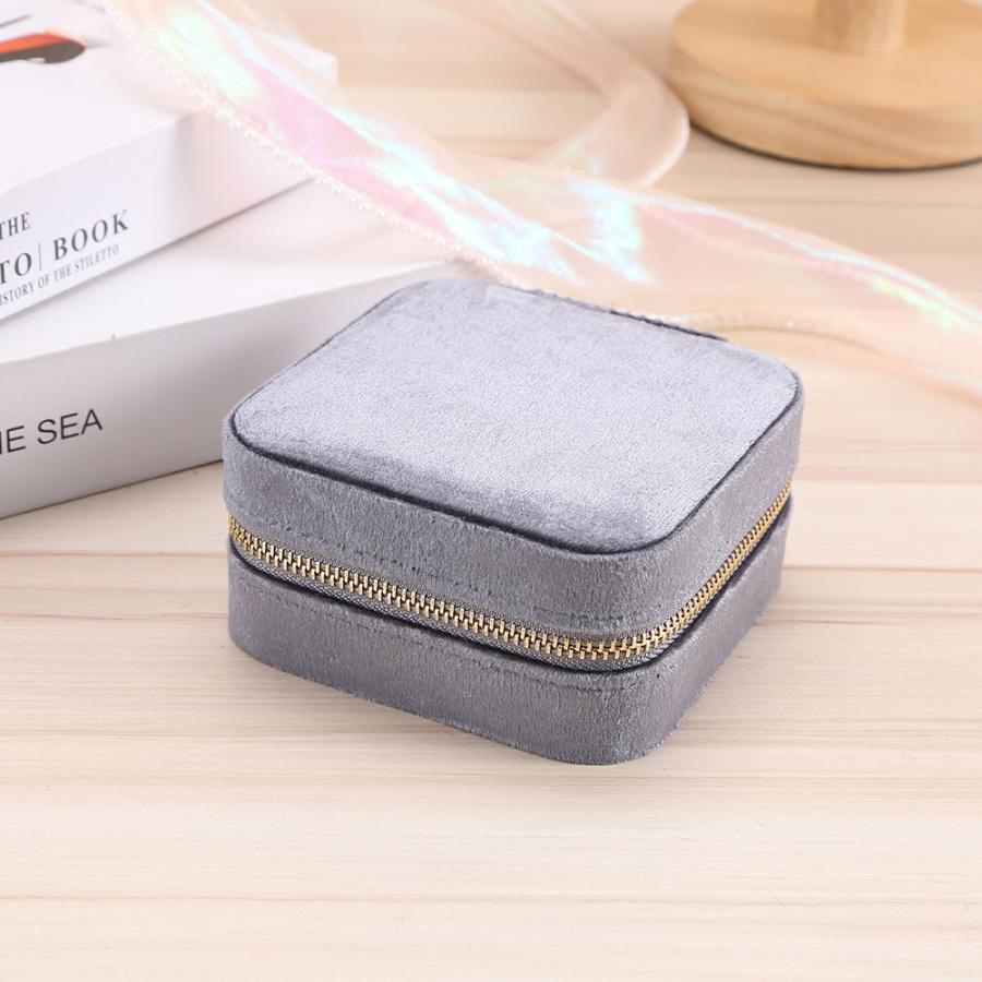 アクセサリーケース ジュエリーボックス ミラー付き 小物入れ スクエア