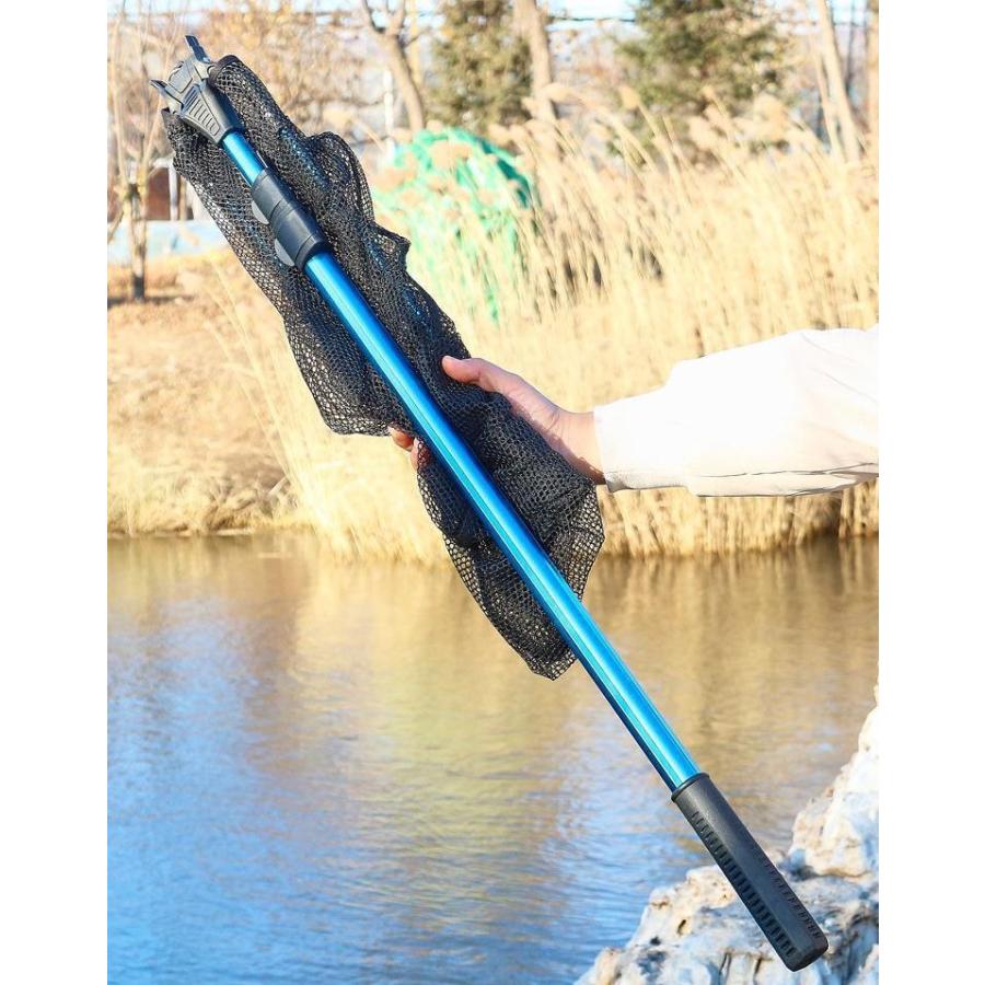 たも網 伸縮式 ランディングネット 180cm タモ網 三角形 釣り用具 フィッシング 海釣り 持ち運び 折りたたみ コンパクト アウトドア ...