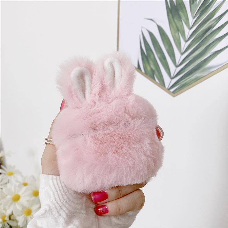 【希少】エテュイ AirPods エアーポッズ イヤホンケース　うさぎ新品未使用 もふもふ airpodsケース AirPods Proケース 兎モチーフ 可愛い