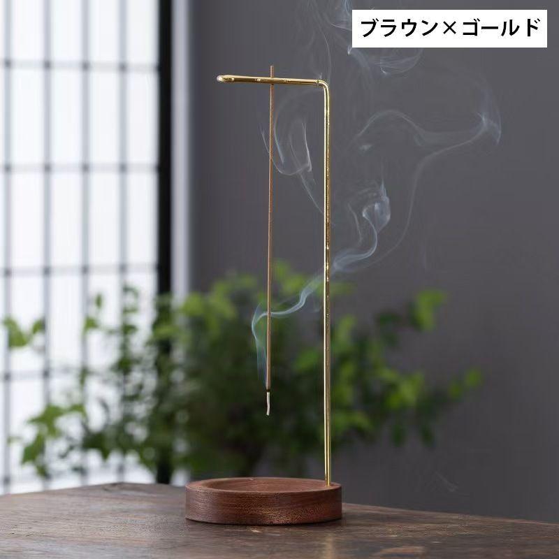 お香立て お線香立て インセンスホルダー 香炉 逆さ 吊り下げ式 木製