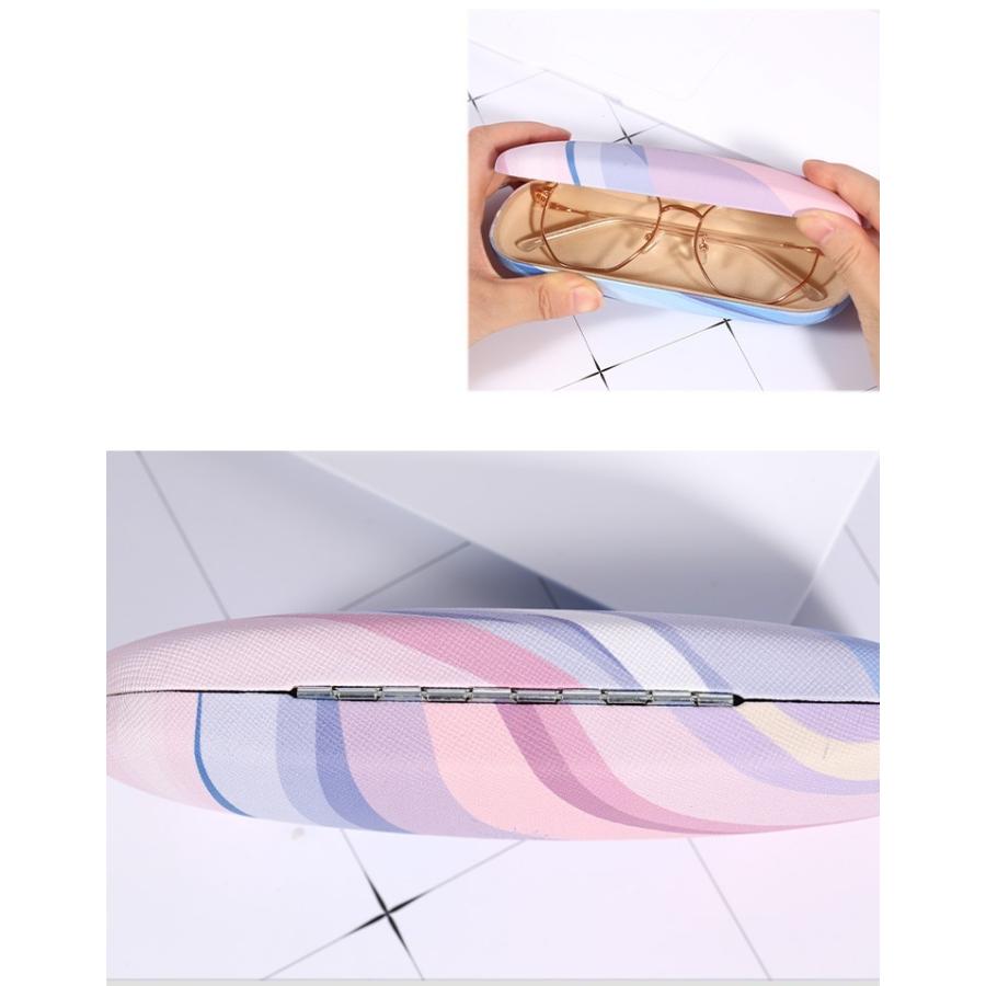 メガネケース ハード 眼鏡ケース デザイン豊富 カラフル リーフ