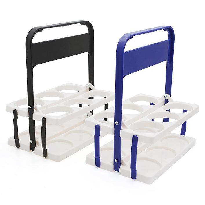 ドリンクホルダー ボトルキャリー 6本収納 整理 折り畳み式 取っ手付き