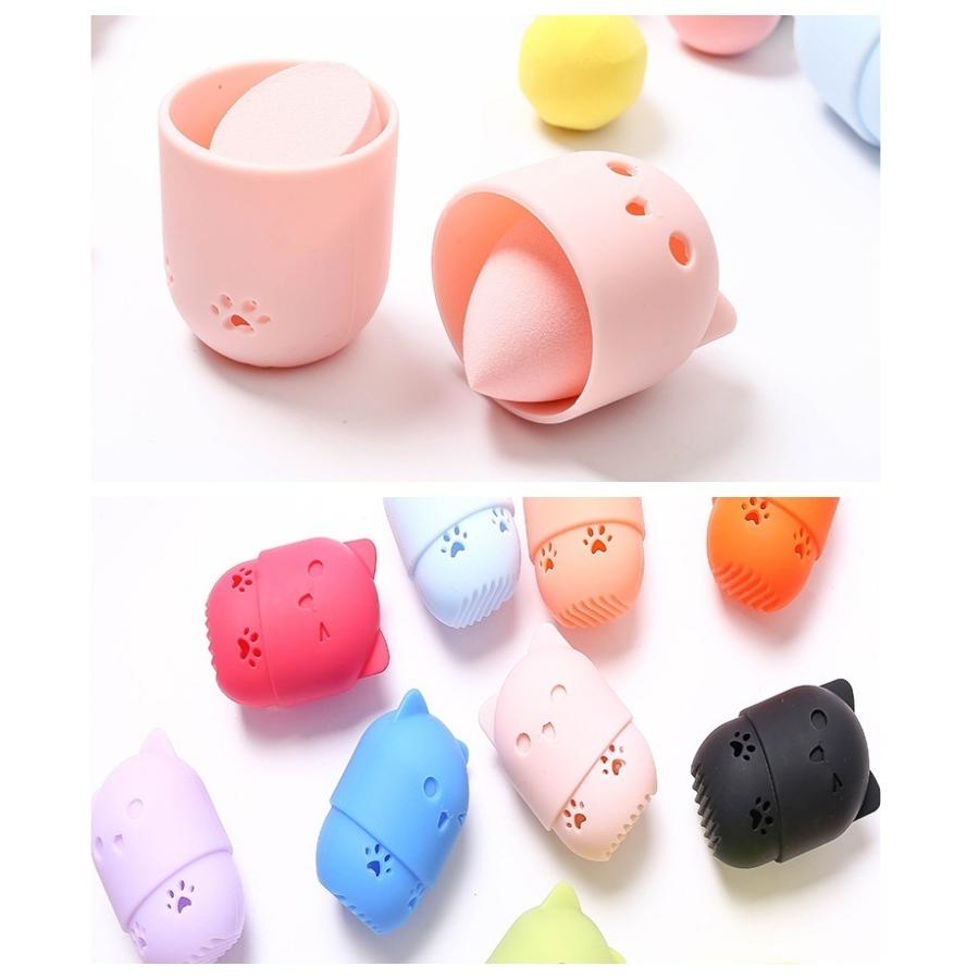 メイクパフケース スポンジケース パフケース メイクスポンジ ケース