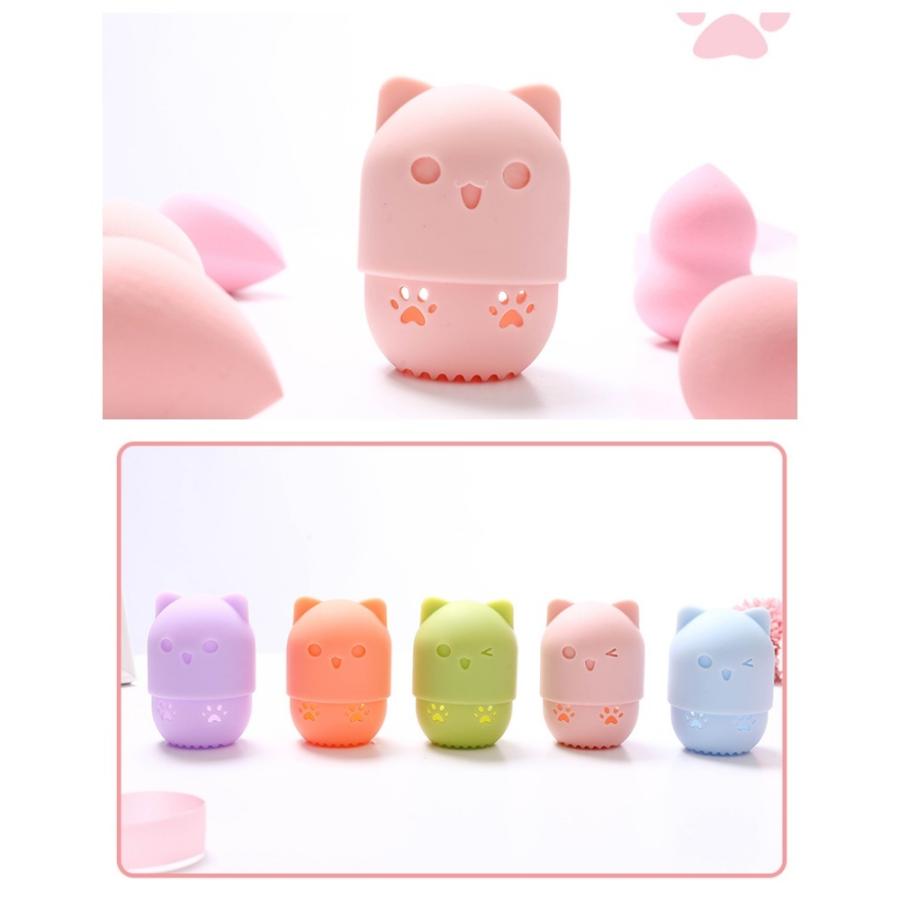 メイクパフケース スポンジケース パフケース メイクスポンジ ケース