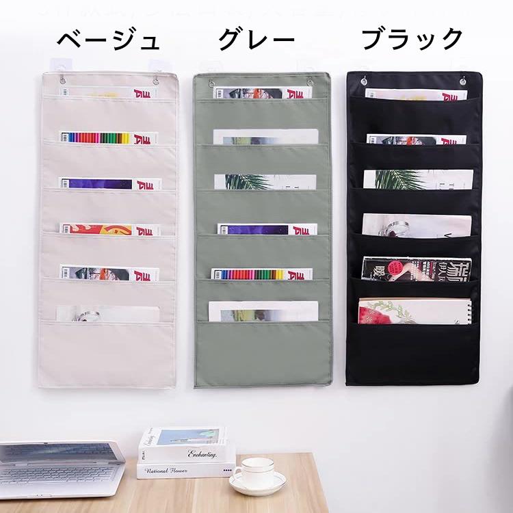 壁掛け収納ボード ポケット 壁面 ウォールシェルフ ポケット E ホワイト ウォールポケット 壁掛けポケット 3ポケット 6ポケット 吊り下げ 壁面