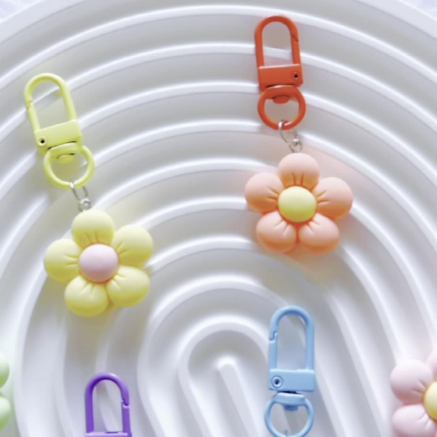 ファスナーチャーム ジッパー チャーム ファスナー 花 フラワー 目印