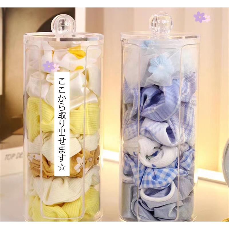 イプ　シュシュ　収納袋付 シュシュ収納ケース 単品 1個 ヘアアクセサリー収納 シュシュホルダー