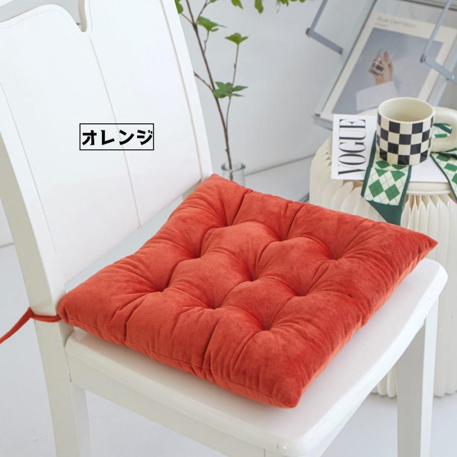 座布団 クッション 椅子用クッション 40cm 正方形 四角 スクエア
