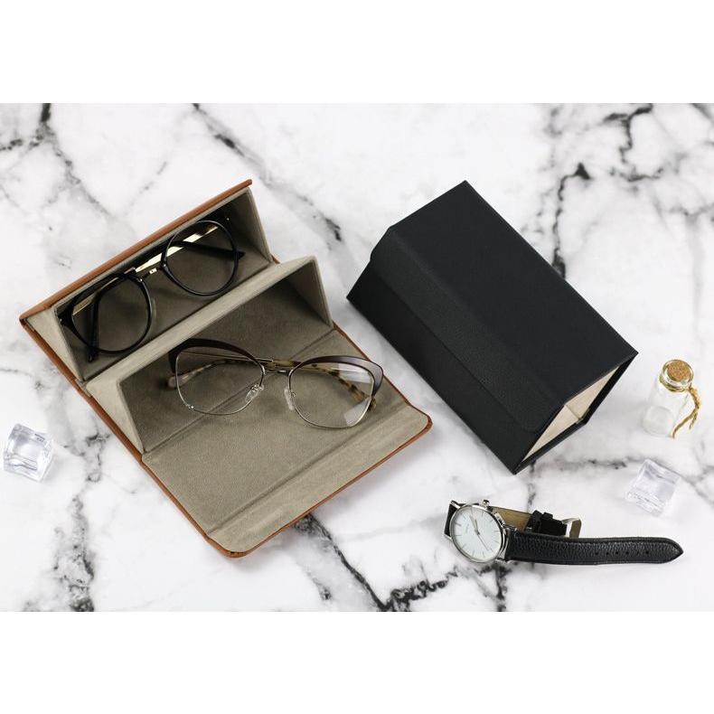 メガネケース 眼鏡ケース サングラスケース 眼鏡収納ボックス 2本 3本