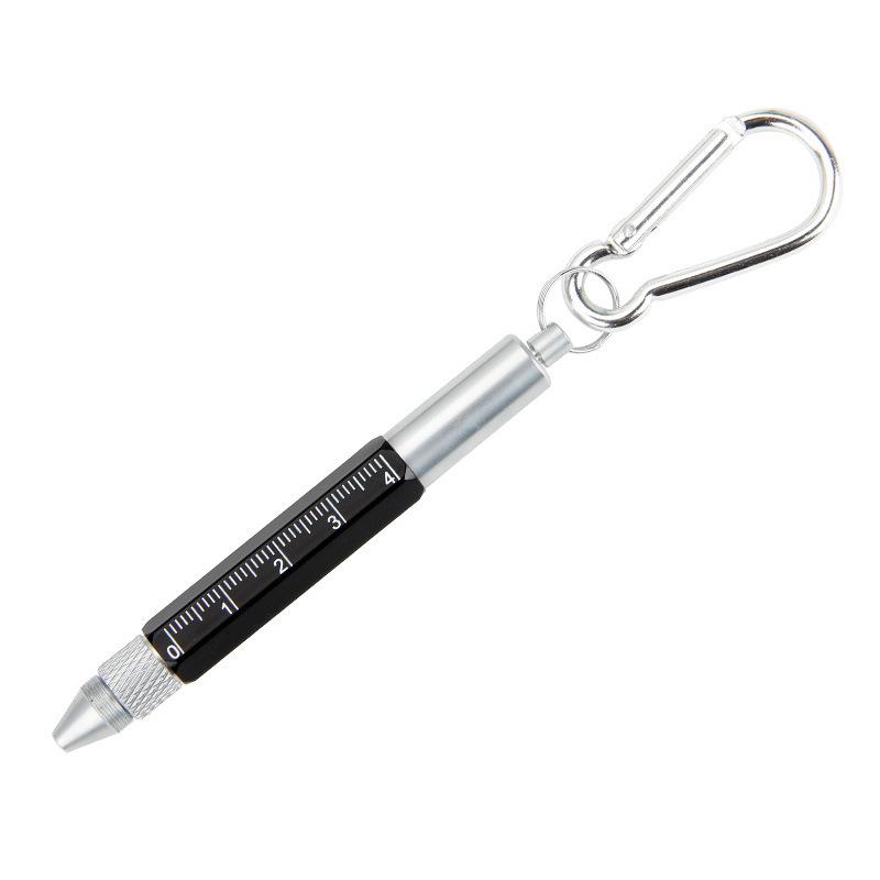 多機能ペン コンパクト カラビナ付き キーホルダー ボールペン