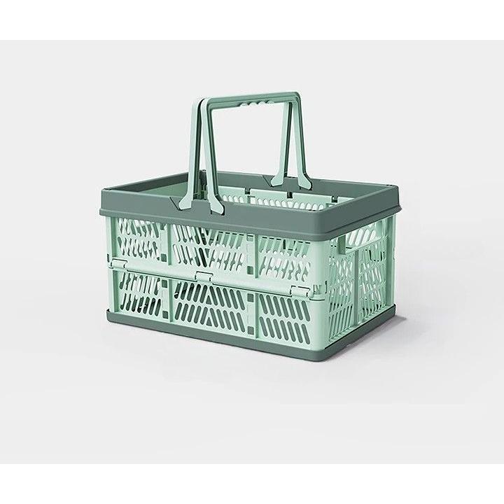 コンテナボックス 持ち手付き 小さめ 折りたたみ式 かご バスケット