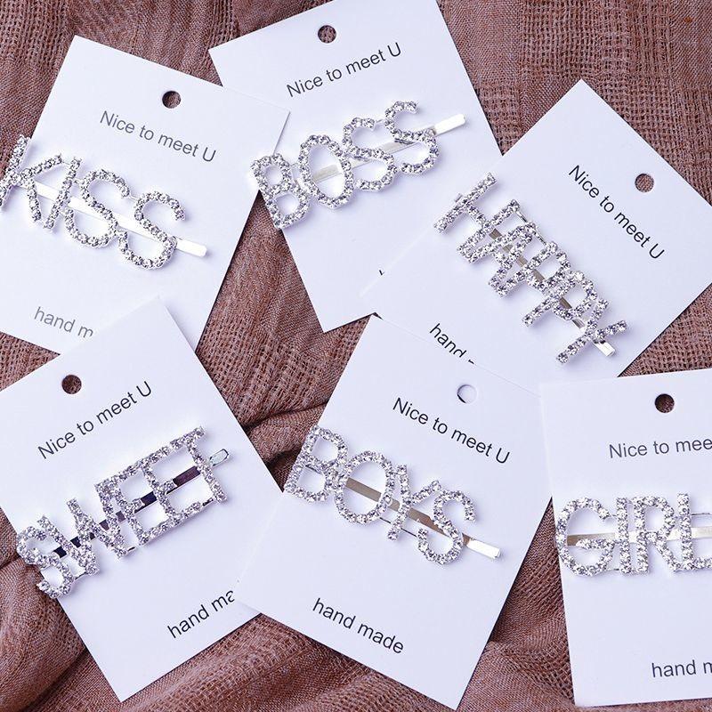 ヘアピン シルバー ラインストーン レディース アクセサリー ヘア小物 英語 雑貨 オシャレ 可愛い キュート 文字 キラキラ Zak Kawaemon 通販 Yahoo ショッピング