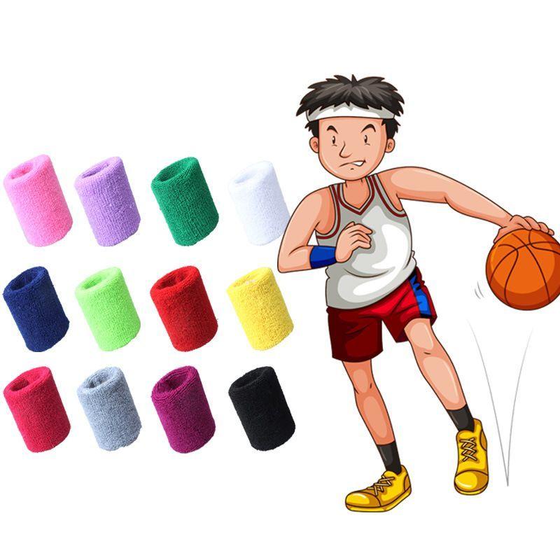 2個セット リストバンド カラーリストバンド 手首サポーター 汗拭き 汗