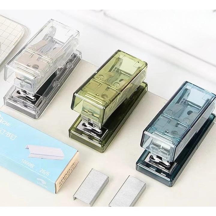 ホッチキス ステープラー ホチキス クリア ミニ 小さめ コンパクト