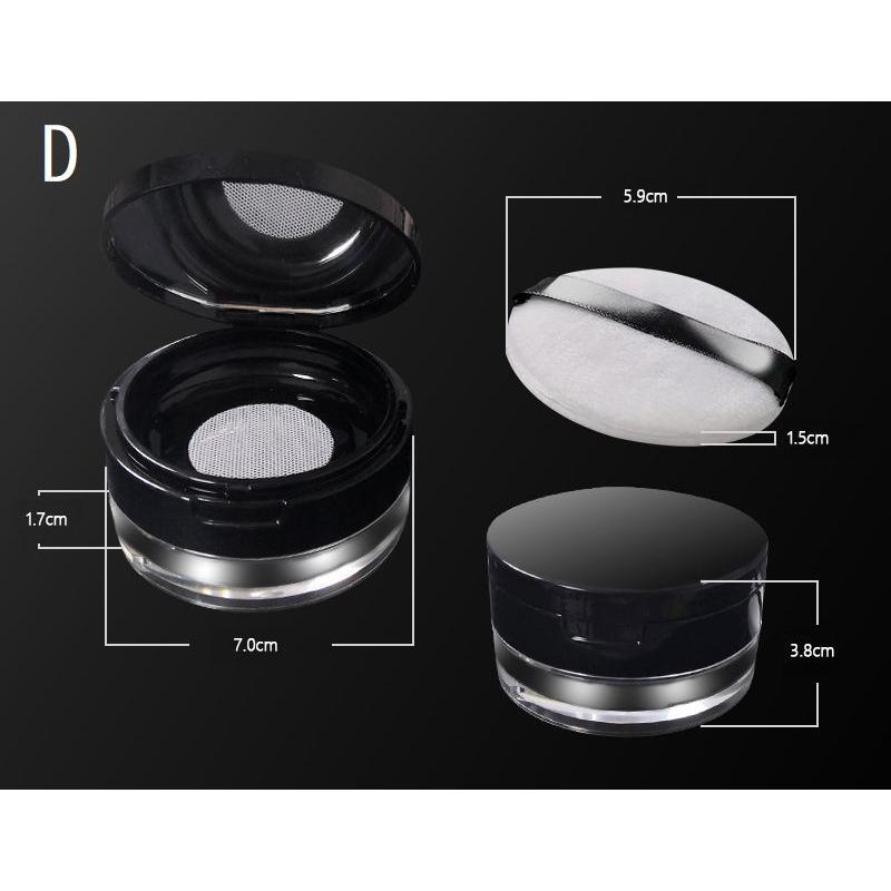 フェイスパウダー用ケース 詰め替え容器 空容器 15g 20g 30g パフ付き