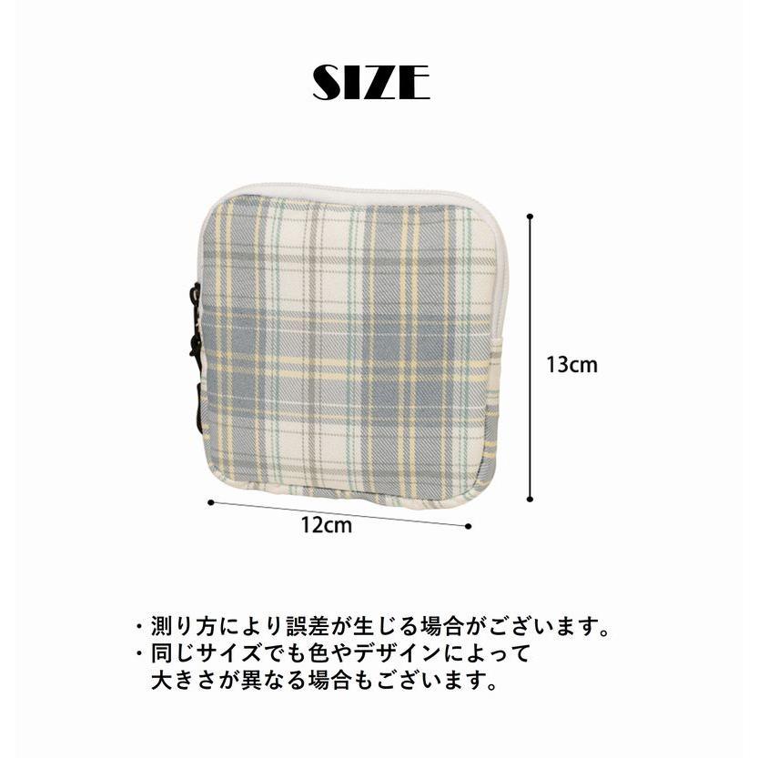 サニタリーポーチ ナプキン用ポーチ 化粧ポーチ 小物入れ スクエア  