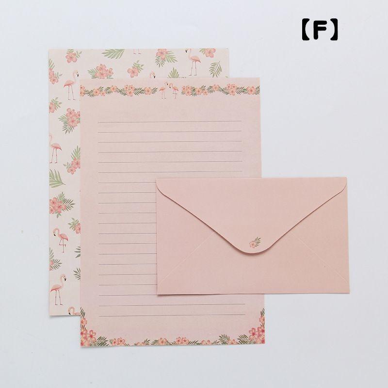レターセット 手紙セット ３セット 大人 おしゃれ シンプル かわいい 可愛い 夏 花 フラミンゴ 狐 キツネ 封筒 Zak Kawaemon 通販 Yahoo ショッピング