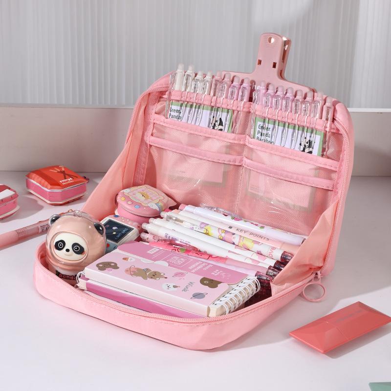 バカラ　ペンケース　小物入れ ペンケース 筆箱 大容量 ポーチ ペン入れ 文房具 文具 小物入れ クリア