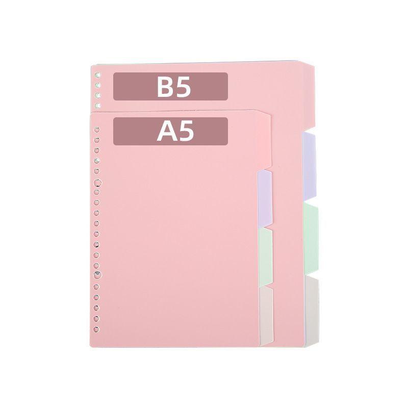 インデックスシート インデックス バインダー ルーズリーフ 4枚入り